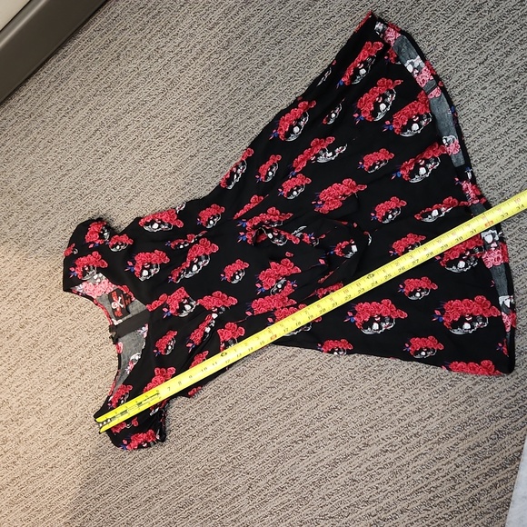 Royal Bones By Daang Goodman Skulls and Flowers Dress Size Small - Picture 13 of 16